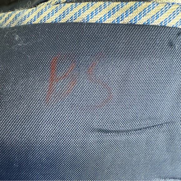 Tommy Hilfiger Vintage Grey Plaid Windowpane Wool Blazer Size 42T - Picture 9 of 11